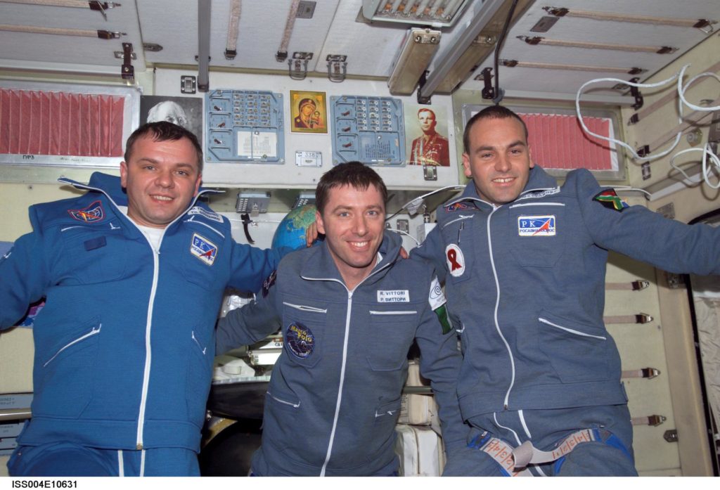 Soyuz 4 Crew group photo in SM taken during Expedition Four - PICRYL ...