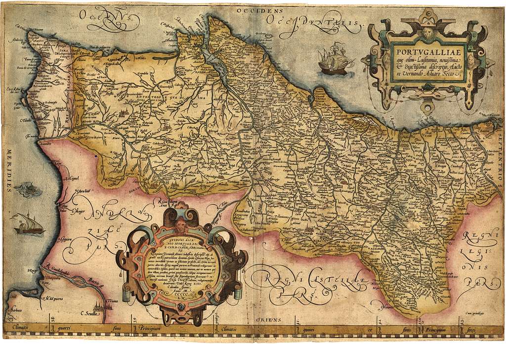 Portugalia et Algarve, Portugal map, Mercator Cloppenburgh 1630