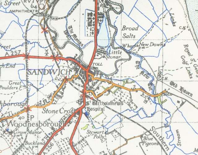 Sandwich Kent Map1945 8f0b61 640 
