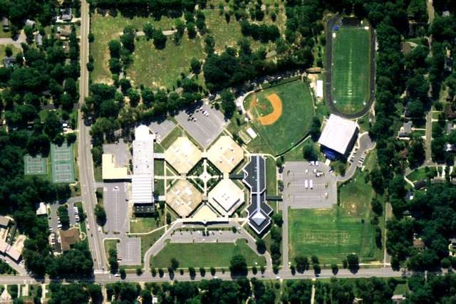 auburn university campus aerial