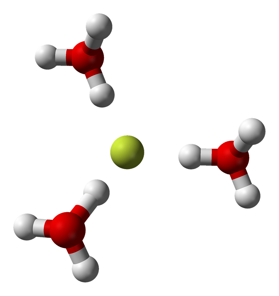 Fluoride Hydronium Coordination Xtal 3d Balls Picryl Public Domain Media Search Engine