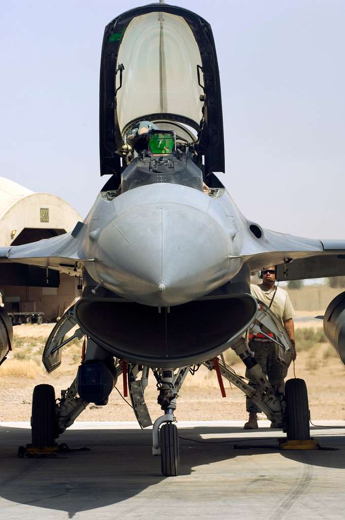 Lt. Col. John Hanna sits in the open cockpit of his - PICRYL Public ...