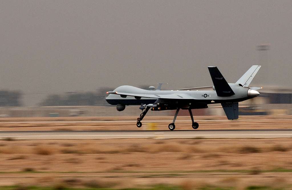 An Mq 9 Reaper Unmanned Aerial Vehicle Comes In For Picryl Public