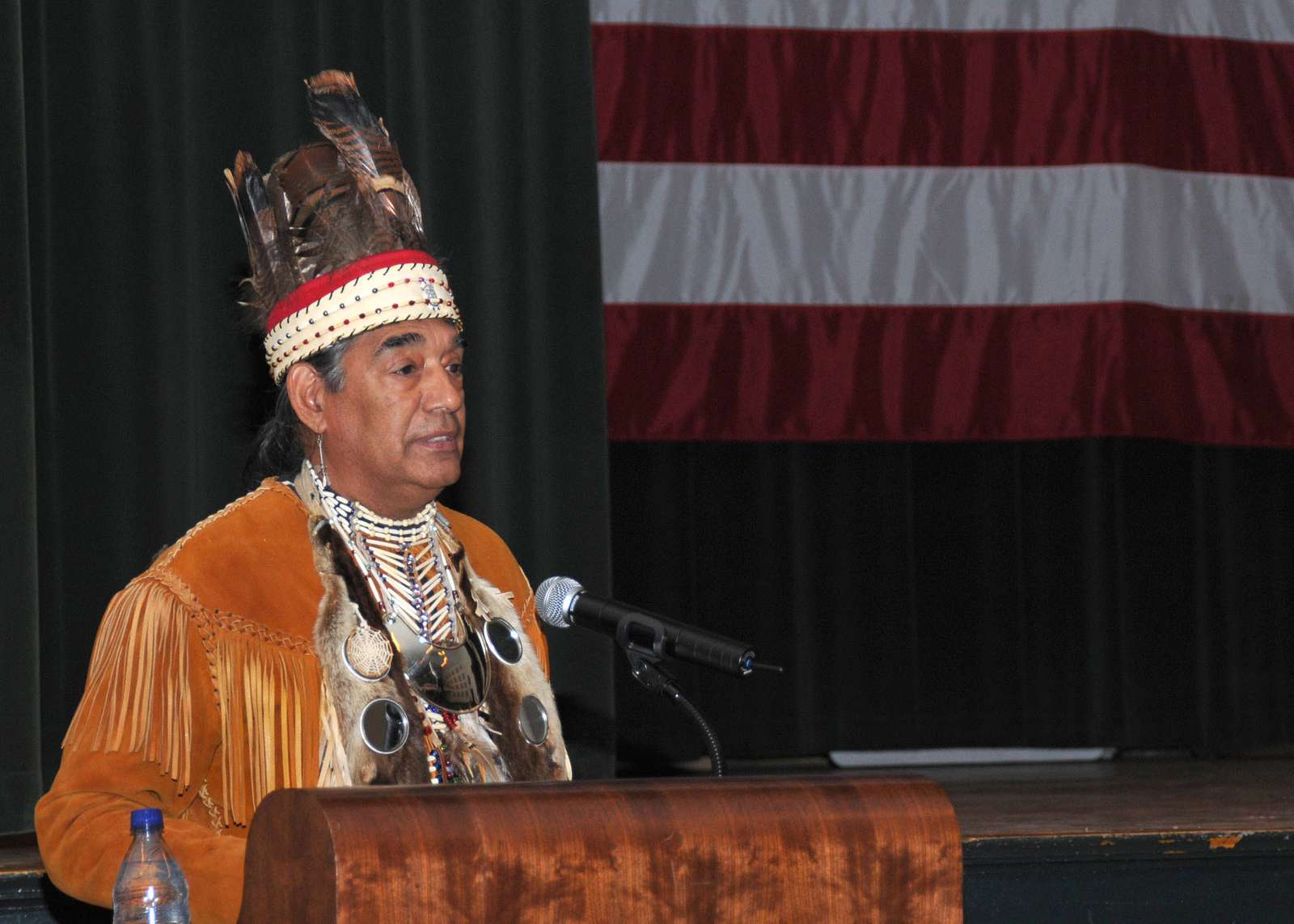 Chief Thomas "Two Feathers" Lewis of the Mehrrin Tribe - NARA & DVIDS Public Domain Archive Public Domain Search