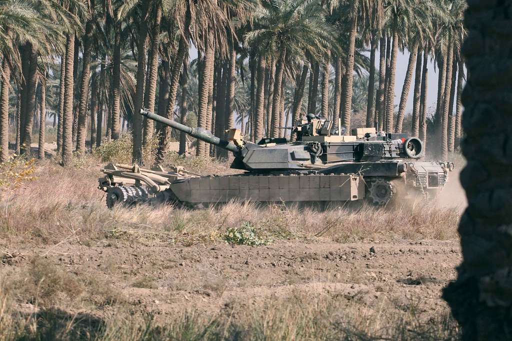 An Abrams Tank From Company B, 1st Battalion, 35th - PICRYL Public ...