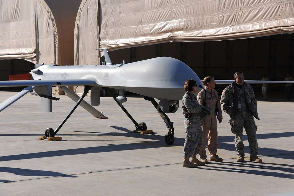 Lt. Col. Debra Lee, Center, Explains How The Predator - Nara & Dvids 