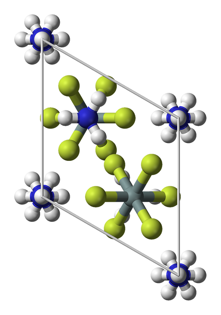 Diammonium-hexafluorosilicate-unit-cell-3D-balls-B - PICRYL - Public ...