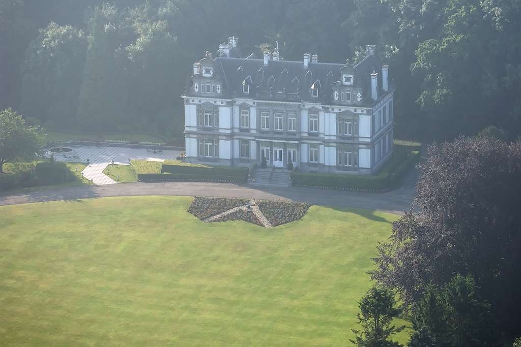 Aerial photos show Chateau Gendebien, Mons, Belgium, - PICRYL - Public ...