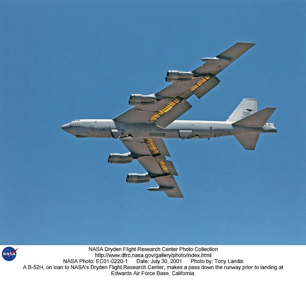 A B-52H, On Loan To NASA's Dryden Flight Research Center, Makes A Pass ...