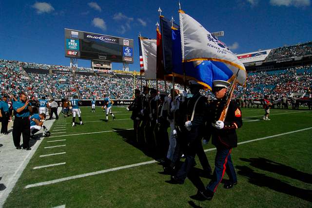 Guy Whimper, Offensive Tackle for the Jacksonville Jaguars, signs sports  memorabilia for Sailors following a Jaguars practice. - PICRYL - Public  Domain Media Search Engine Public Domain Search