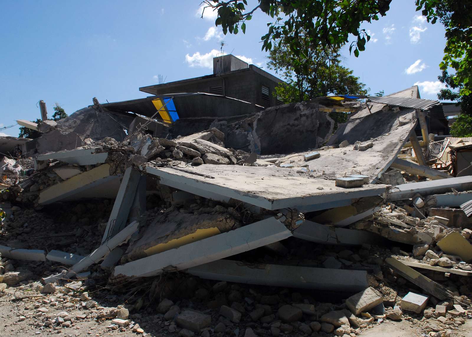 A building in Baie de Grand Goave, Haiti, lies destroyed - NARA & DVIDS ...