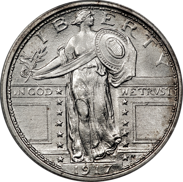Standing Liberty Quarter 1917 Type1 Obverse - PICRYL - Public Domain Media  Search Engine Public Domain Search