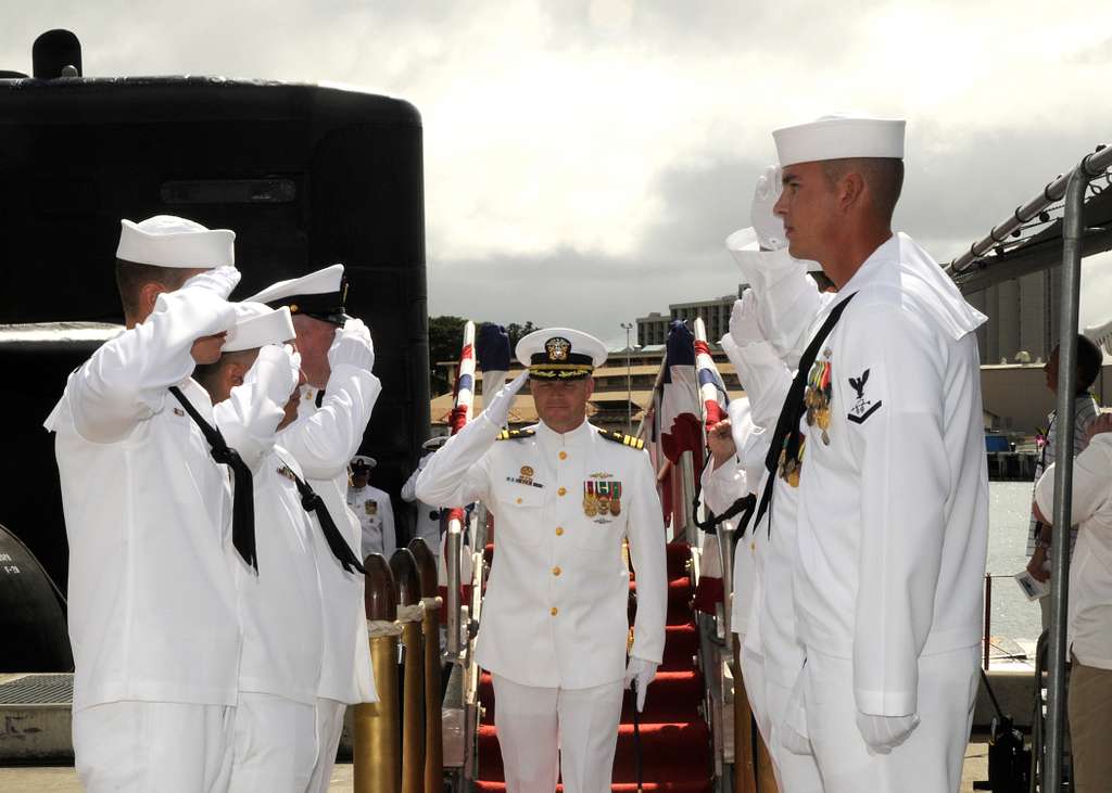 USS La Jolla change of command - PICRYL - Public Domain Media Search ...