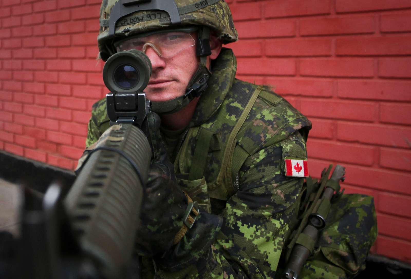 A Canadian Infantry Man post security during a large - NARA & DVIDS ...