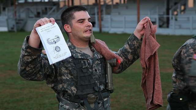 A U S Army Soldier Holds Up Sensitive Items For Inspection Nara And Dvids Public Domain Archive