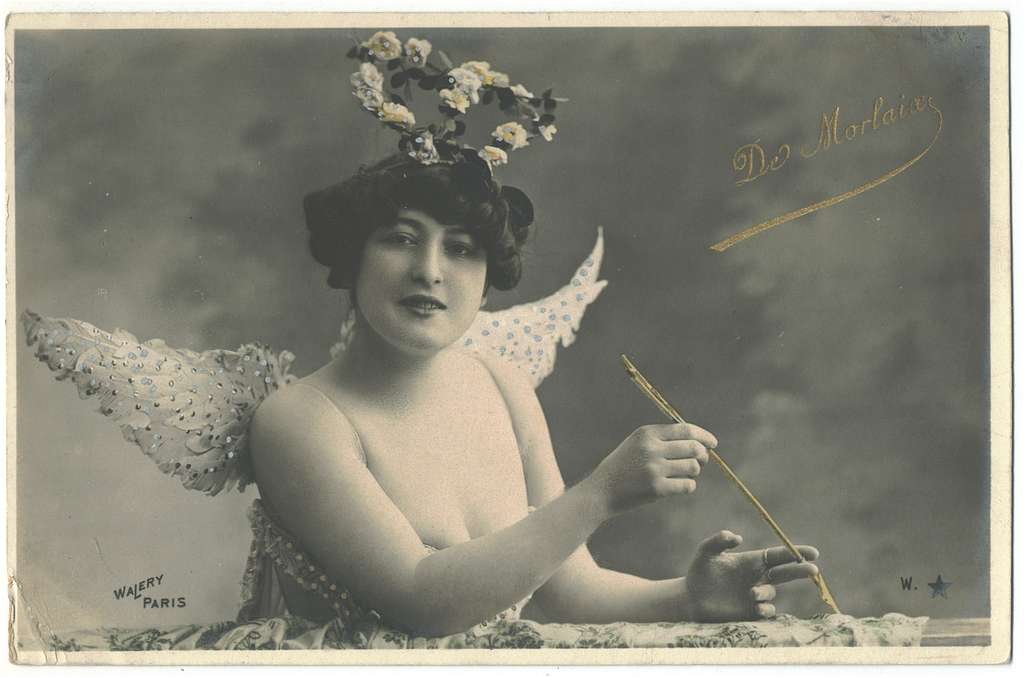 1900s Antique Postcard. French Actress. Reutlinger. RPPC Real