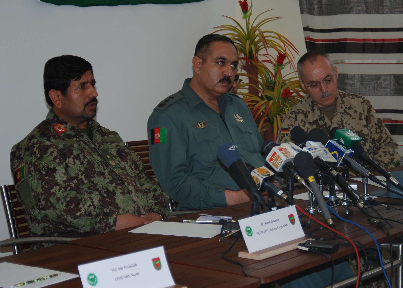 From left to right: Deputy Commander Brig. Gen. Sanaullah - NARA ...