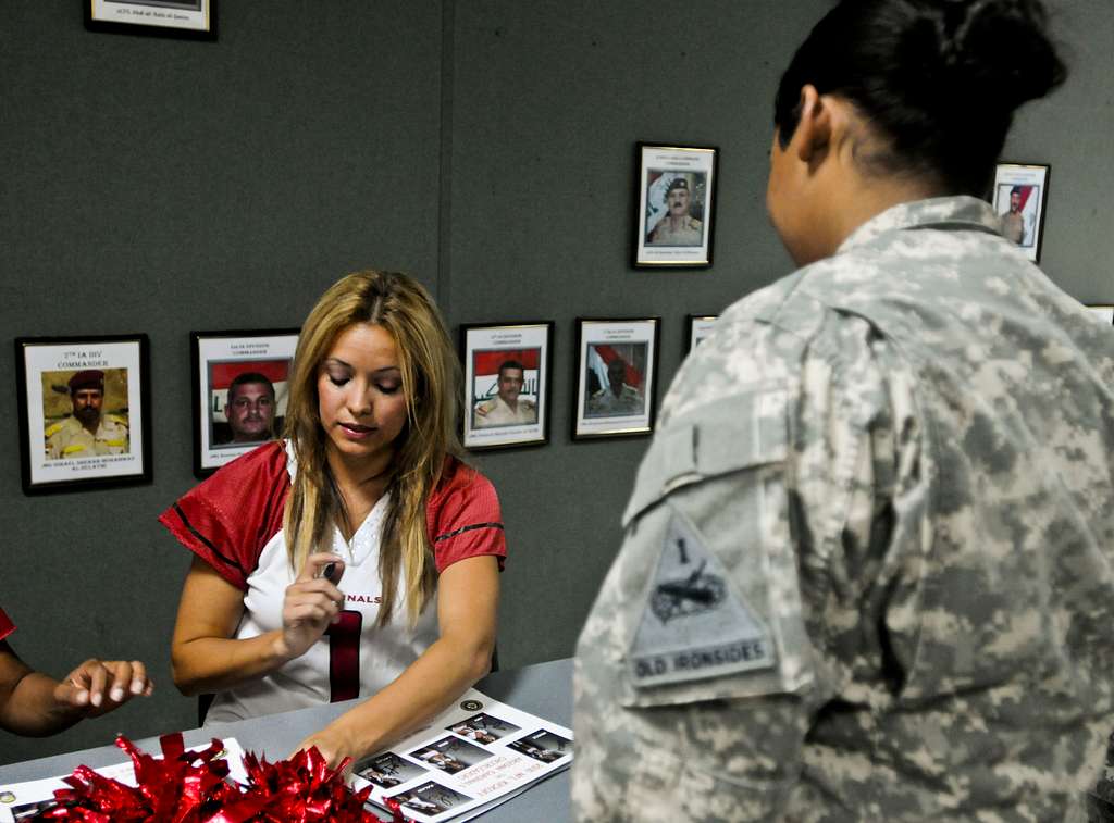 Arizona Cardinals Cheerleader Is Iraq War Veteran