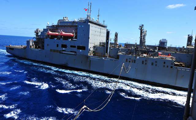 Dry cargo ship USNS Lewis and Clark (T-AKE-1) steams - PICRYL Public ...