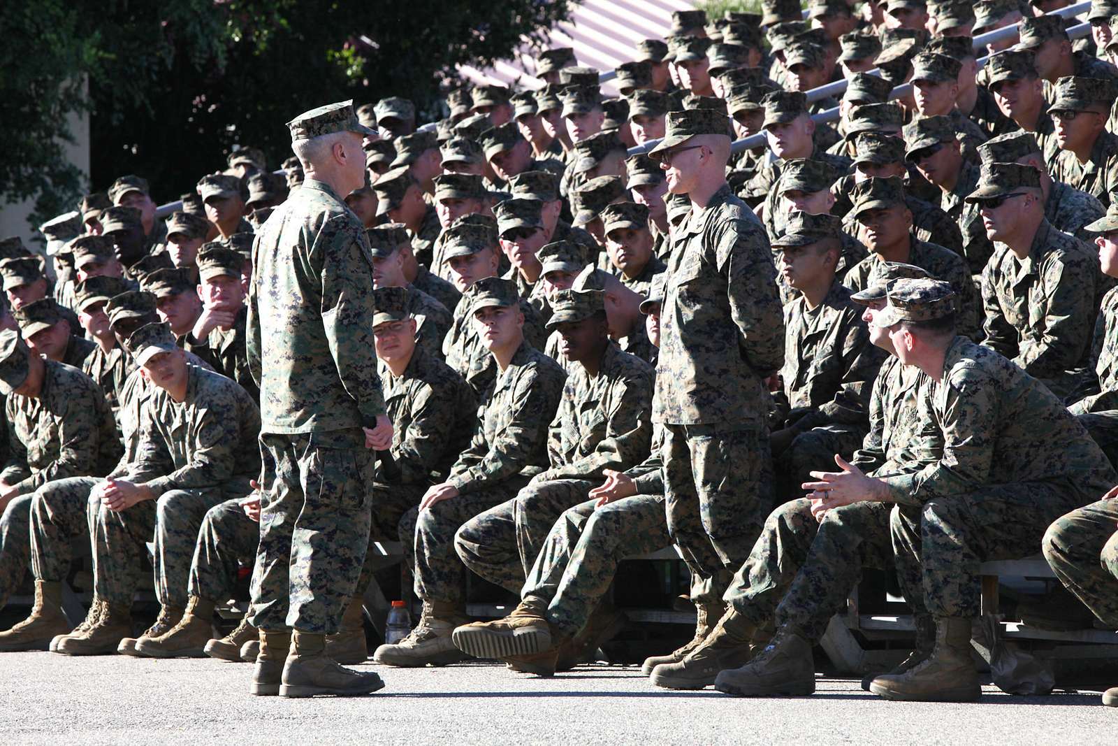 Commandant Of The Marine Corps Gen James F Amos Listens Nara And Dvids Public Domain Archive 2537