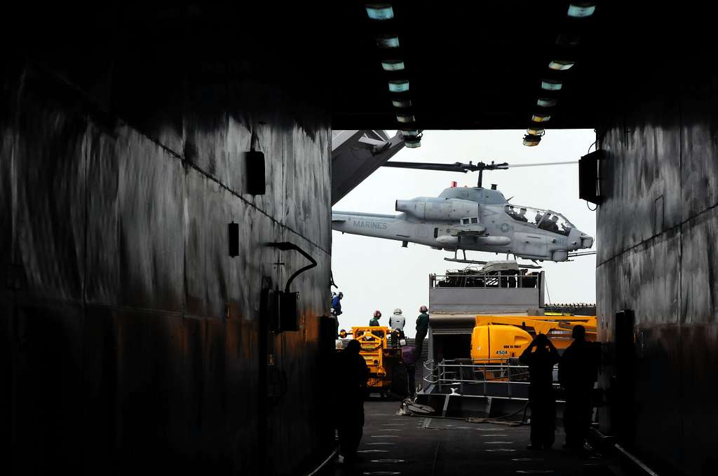 Sailors Aboard The Amphibious Dock Landing Ship USS - PICRYL Public ...