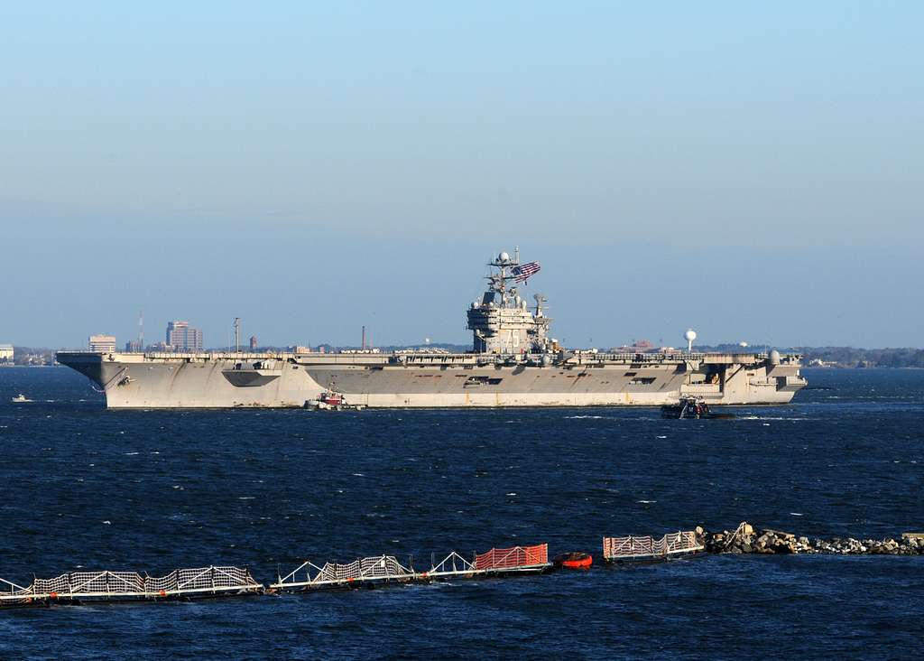 The Aircraft Carrier USS Harry S. Truman Returns To - PICRYL - Public ...