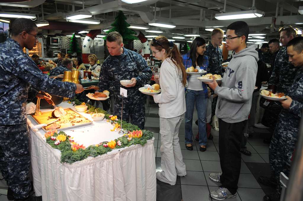 Traditional Christmas dinner, San Diego, California NARA & DVIDS