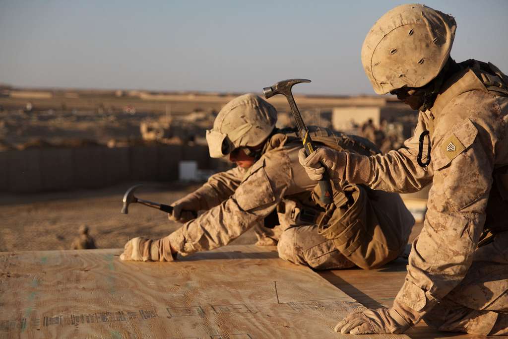 From left to right: Cpl. John Conger, 24, a motor transport - PICRYL ...