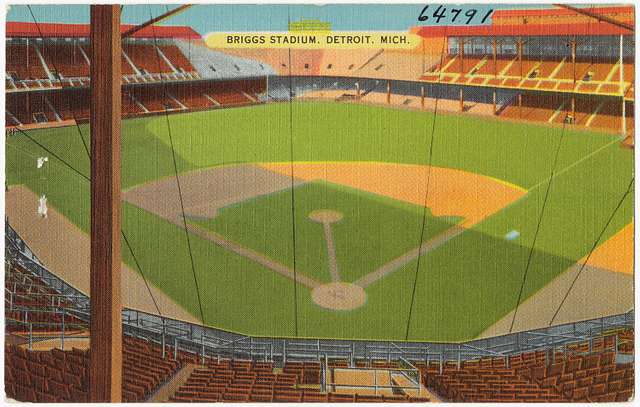 Vintage Boston Red Sox Fenway Park Color Postcard