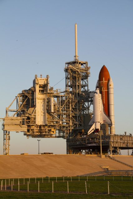 CAPE CANAVERAL, Fla. – Technicians in the Payload Hazardous Servicing ...