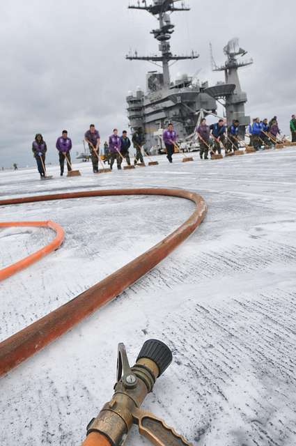 Sailors Aboard The Aircraft Carrier USS George Washington - NARA ...