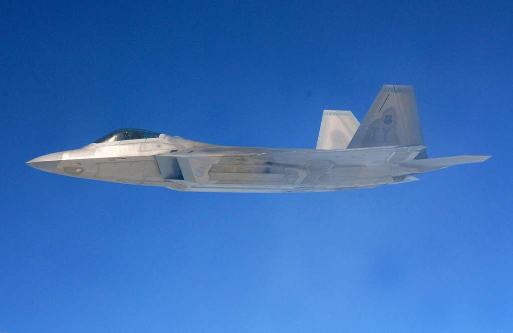 An F-22 Raptor From The 95th Fighter Squadron, Tyndall - PICRYL Public ...