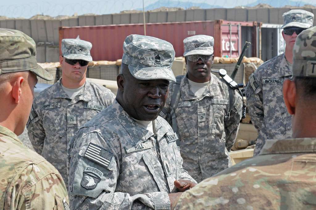 U.S. Army Command Sgt. Maj. Marvin Hill, senior enlisted - PICRYL ...