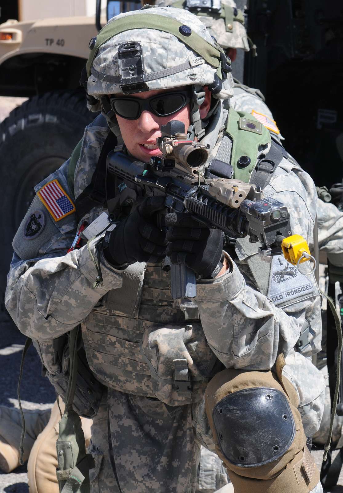 A soldiers with 4th Special Troops Battalion, 4th Brigade, - NARA ...