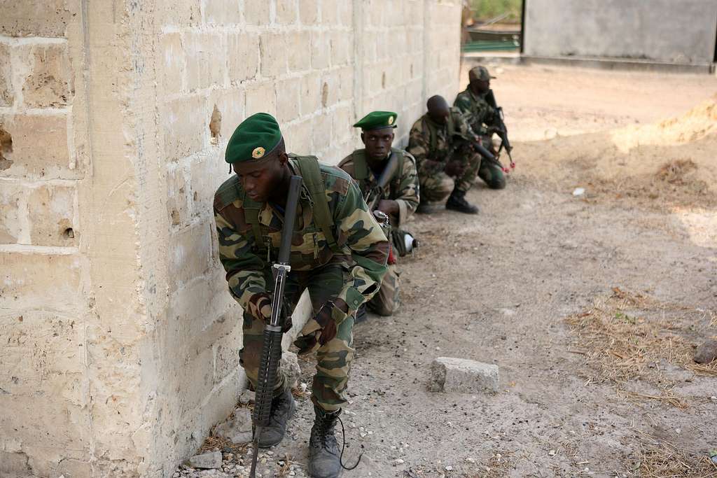 A fire team of Senegalese Commandos creates a stack - PICRYL - Public  Domain Media Search Engine Public Domain Image