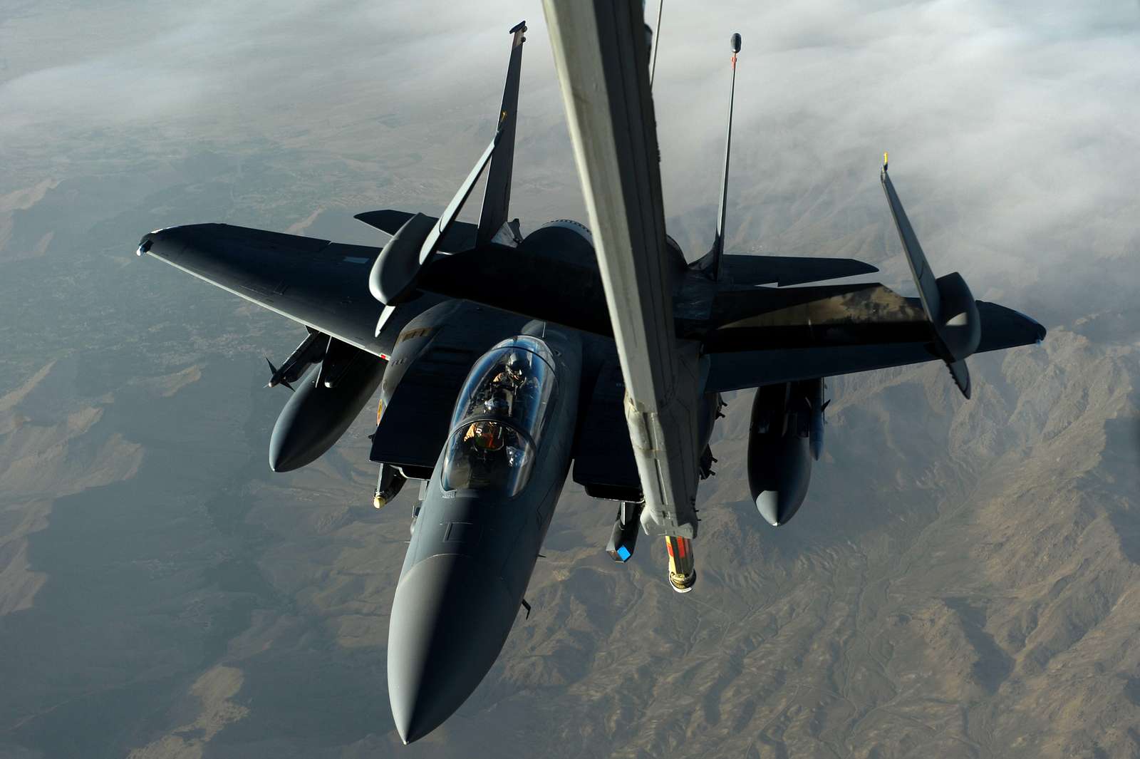 A F-15E Strike Eagle from Bagram Air Field maneuvers - NARA & DVIDS ...