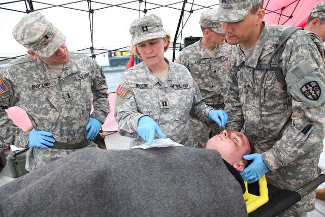 Capt. Wilcox leads a group of soldiers of the 4224th - PICRYL Public ...