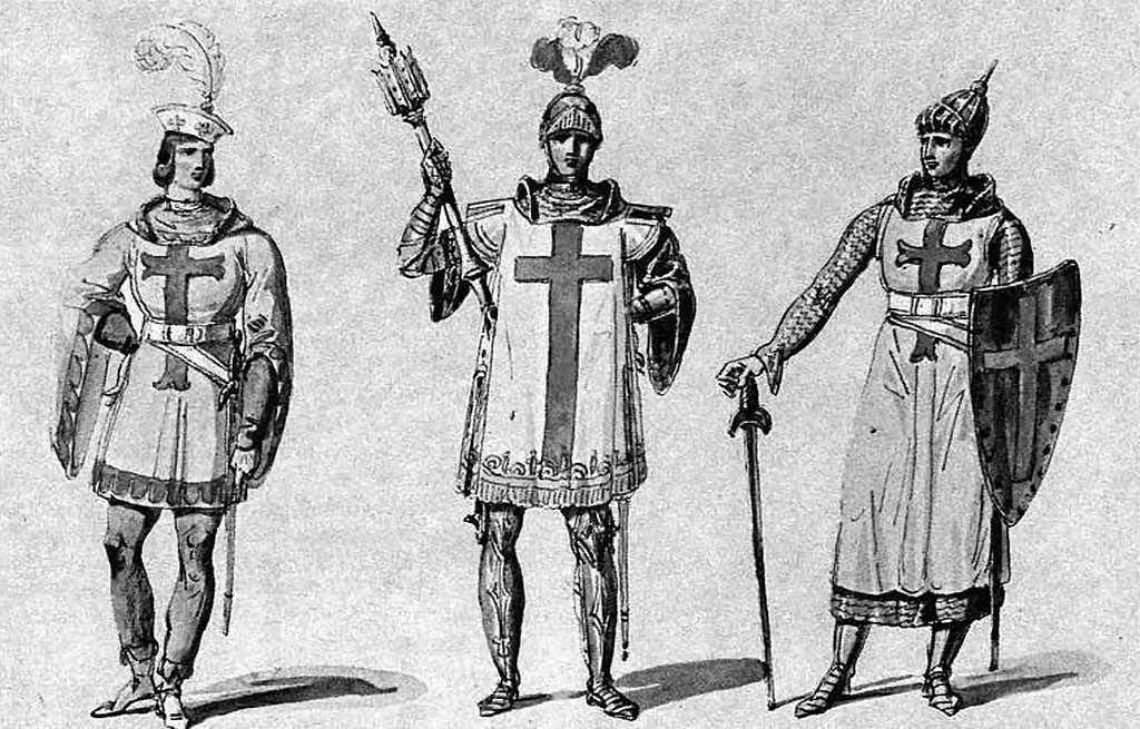 Byzantine fashion - A group of men dressed in medieval clothing