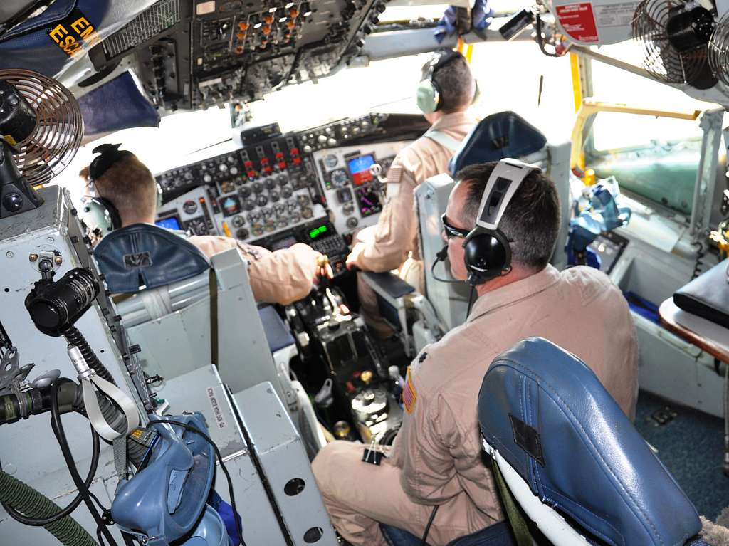 KC-135 pilots accomplish pre-flight checklist tasks - PICRYL Public ...