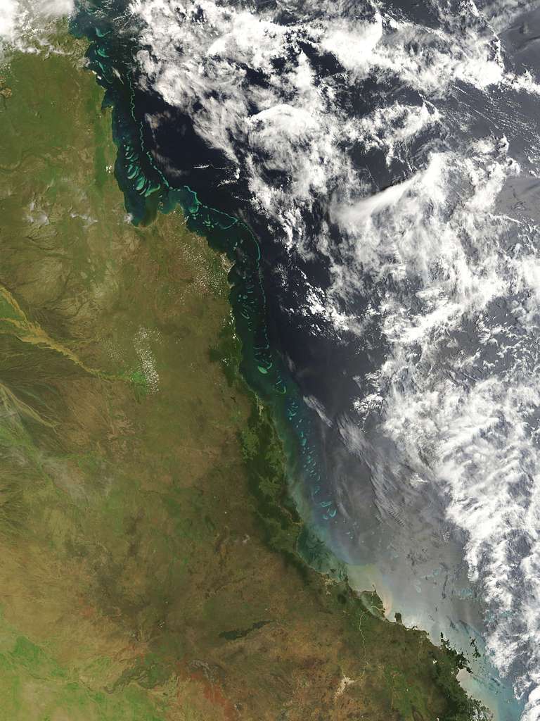 River Plumes Threaten Great Barrier Reef: Image of the Day - PICRYL ...