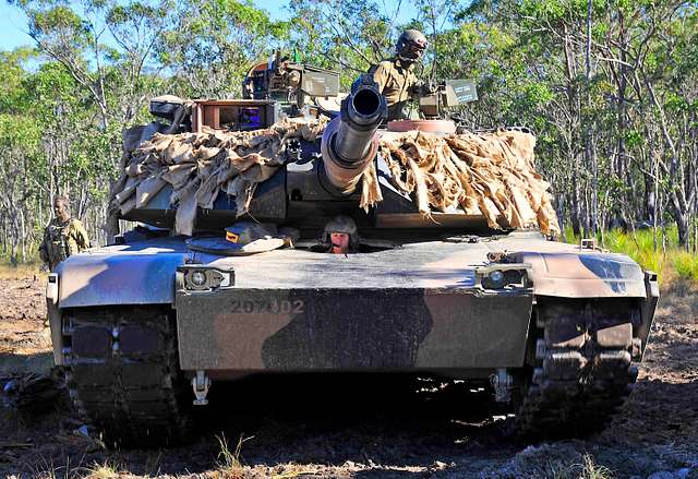 An M1A1 Abrams Tank From 1st Armoured Regiment, Darwin, - PICRYL ...