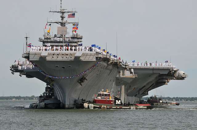 USS Enterprise (CVN 65) returns to Naval Station Norfolk - PICRYL ...