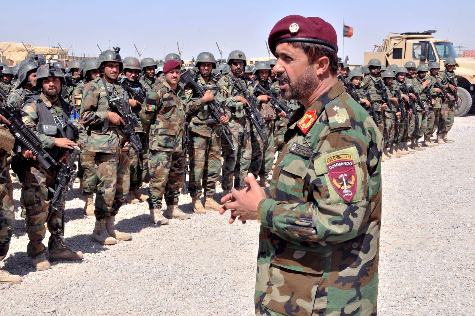 Afghan National Army special operations forces commander, - NARA ...