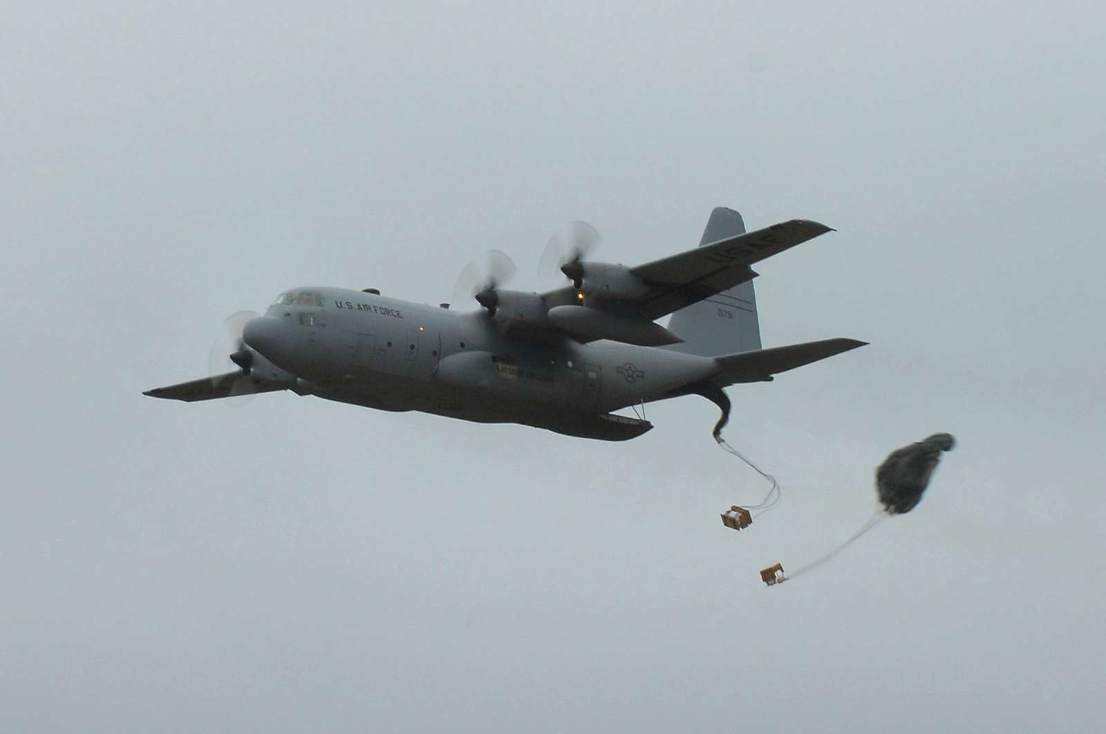 A Missouri Air National Guard C-130 Hercules Drops - Nara & Dvids 