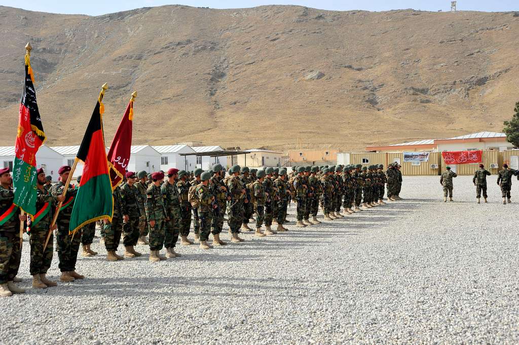 The commander and command sergeant major of the Afghan - PICRYL Public ...