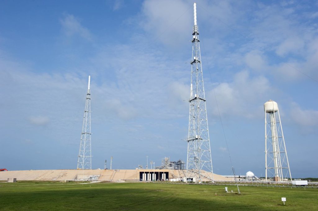 Lightning Towers Stand Tall at NASA Kennedy's Launch Pad 39B - NASA