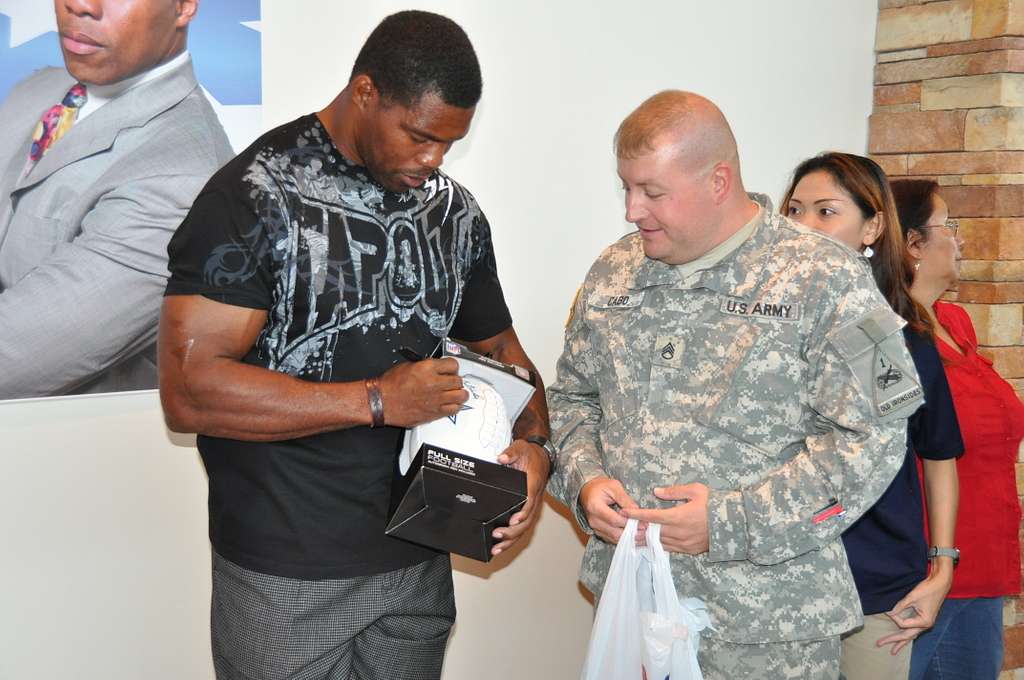 Herschel Walker Autographed Signed Dallas Cowboys Camo