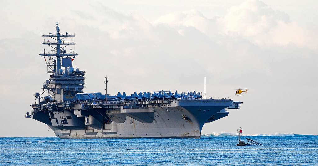 The Nimitz-class aircraft carrier USS Ronald Reagan - PICRYL Public ...