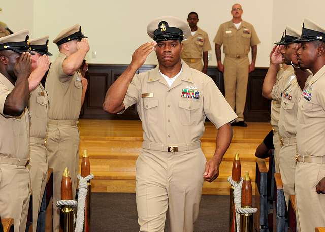 DVIDS - Images - U.S. Navy Band pins new Chief Petty Officers [Image 6 of  20]