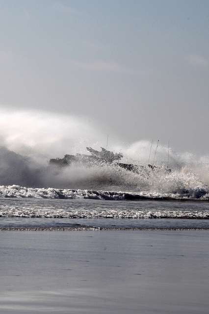 An amphibious assault vehicle with 3rd Assault Amphibian - NARA & DVIDS ...